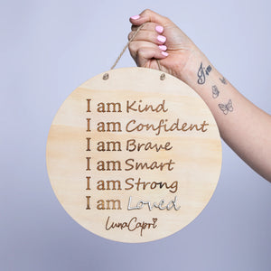 Luna's Mantra Affirmation Plaque