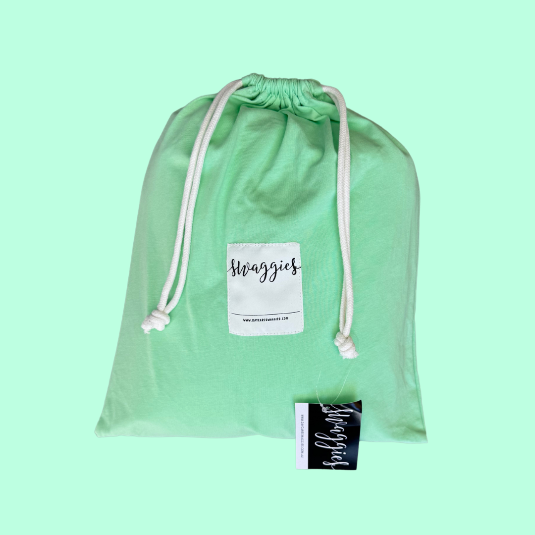 Peppermint Slice jersey cotton daycare sheet set