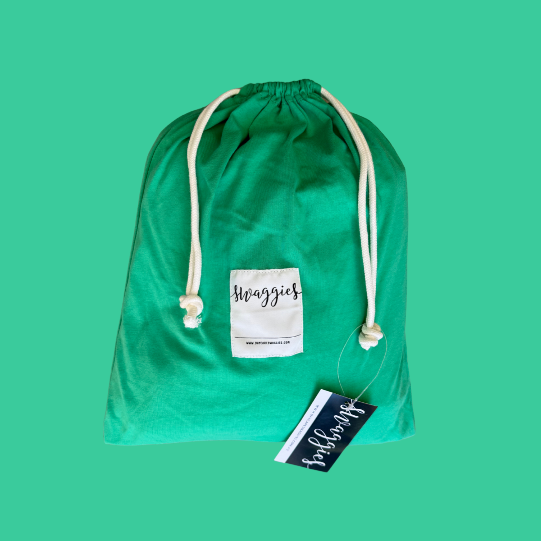 Bright Green jersey cotton daycare sheet set