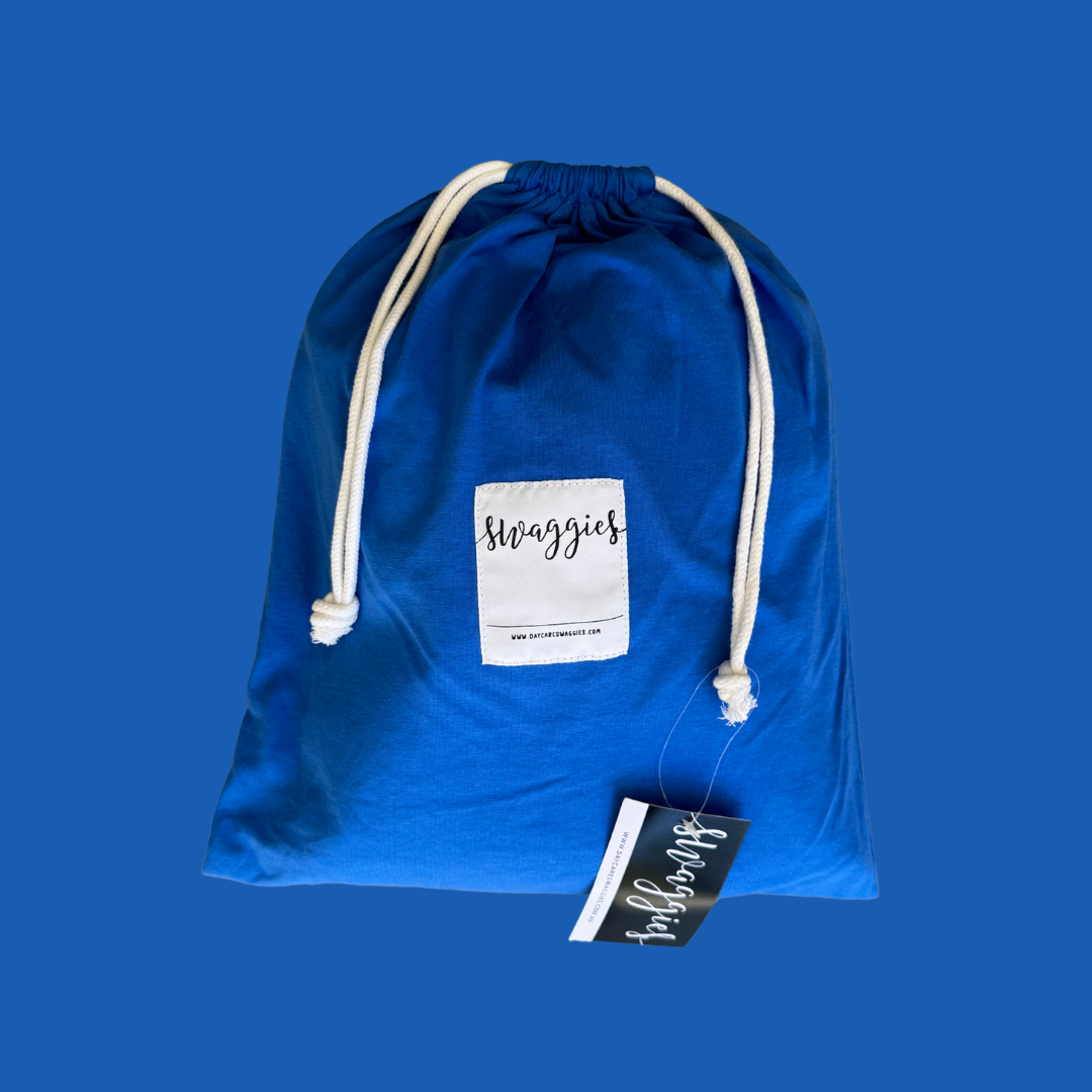 Bright Blue jersey cotton daycare sheet set