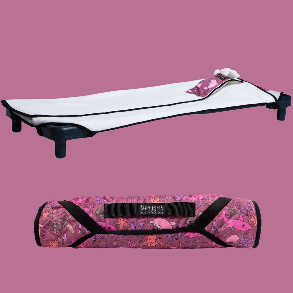 CORA CORAL DAYCARE BEDDING SWAGGIE
