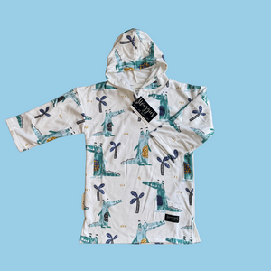 CRIKEY CROCS HOODED TOWEL
