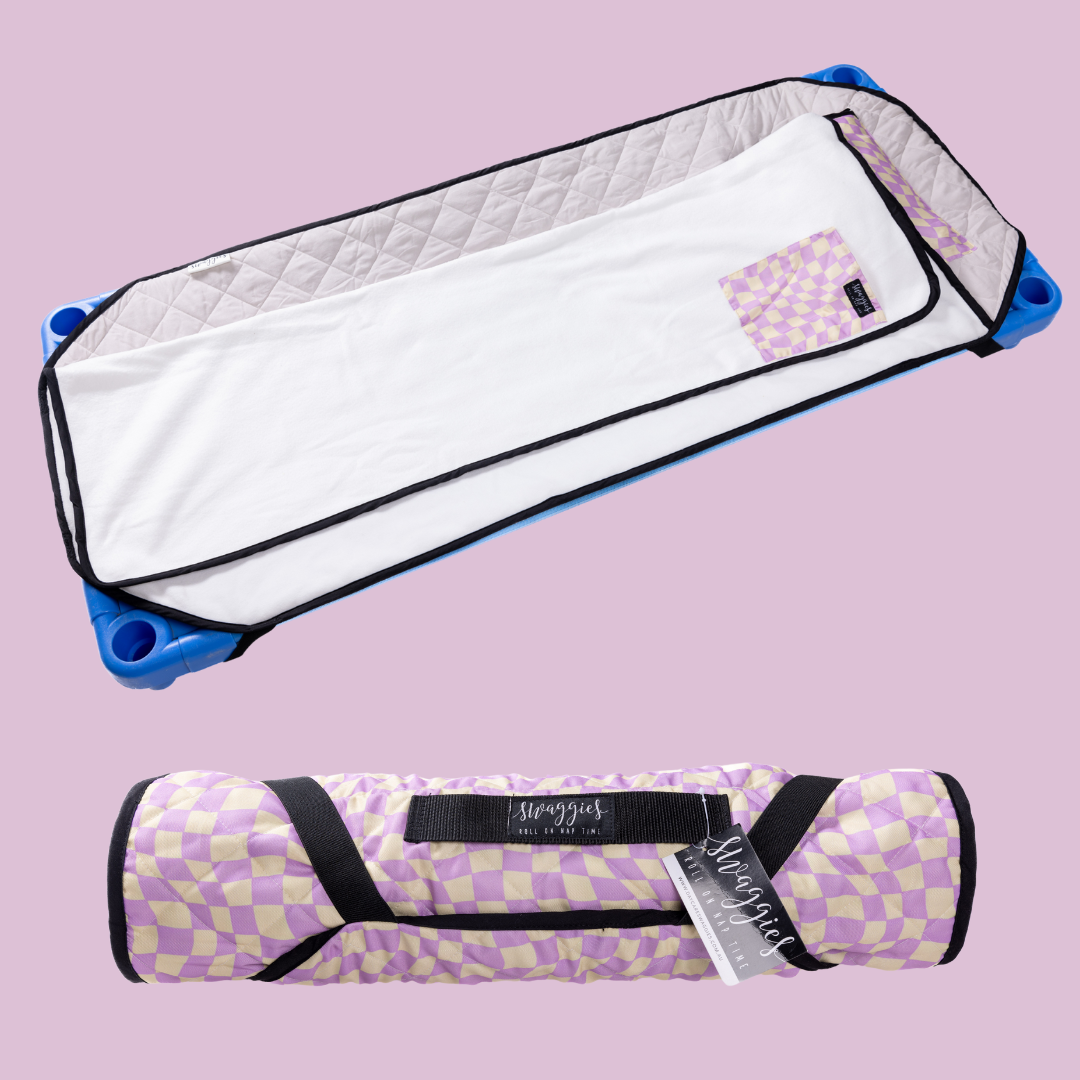 Retro Waves og all in one daycare bedding swaggie