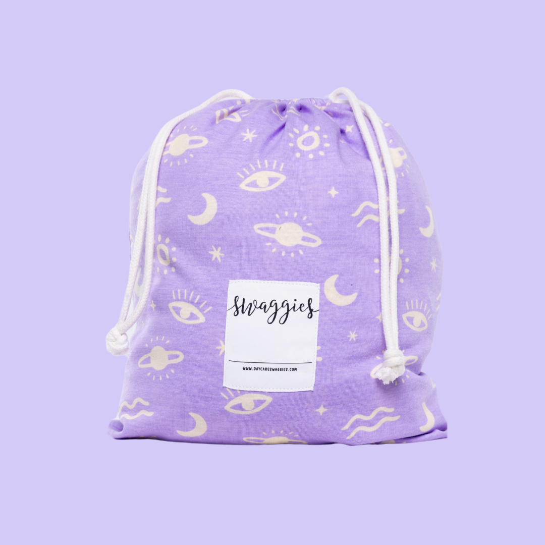 Cosmic Bloom jersey cotton daycare sheet set