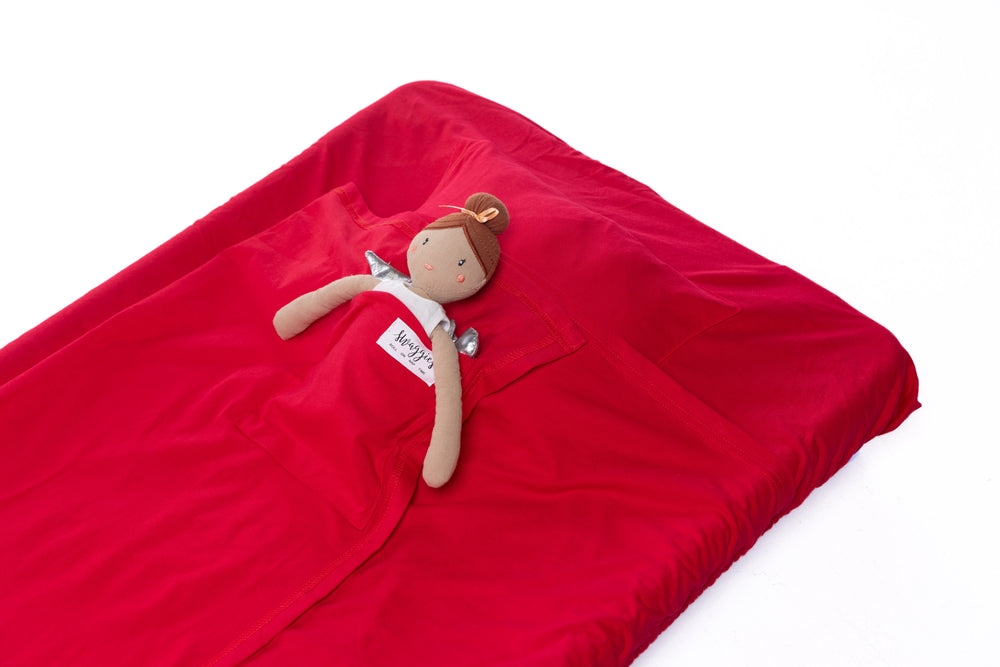 BRIGHT RED DAYCARE SHEET SET