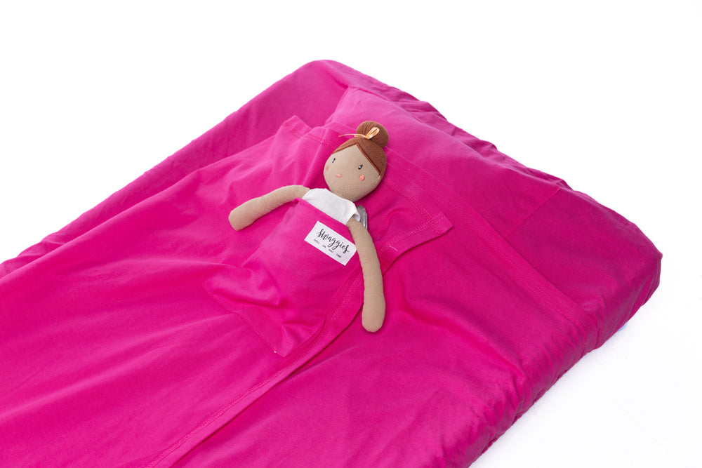 BRIGHT PINK DAYCARE SHEET SET