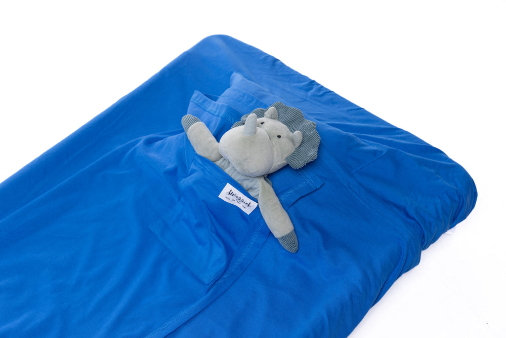 BRIGHT BLUE DAYCARE SHEET SET