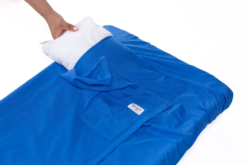 BRIGHT BLUE DAYCARE SHEET SET