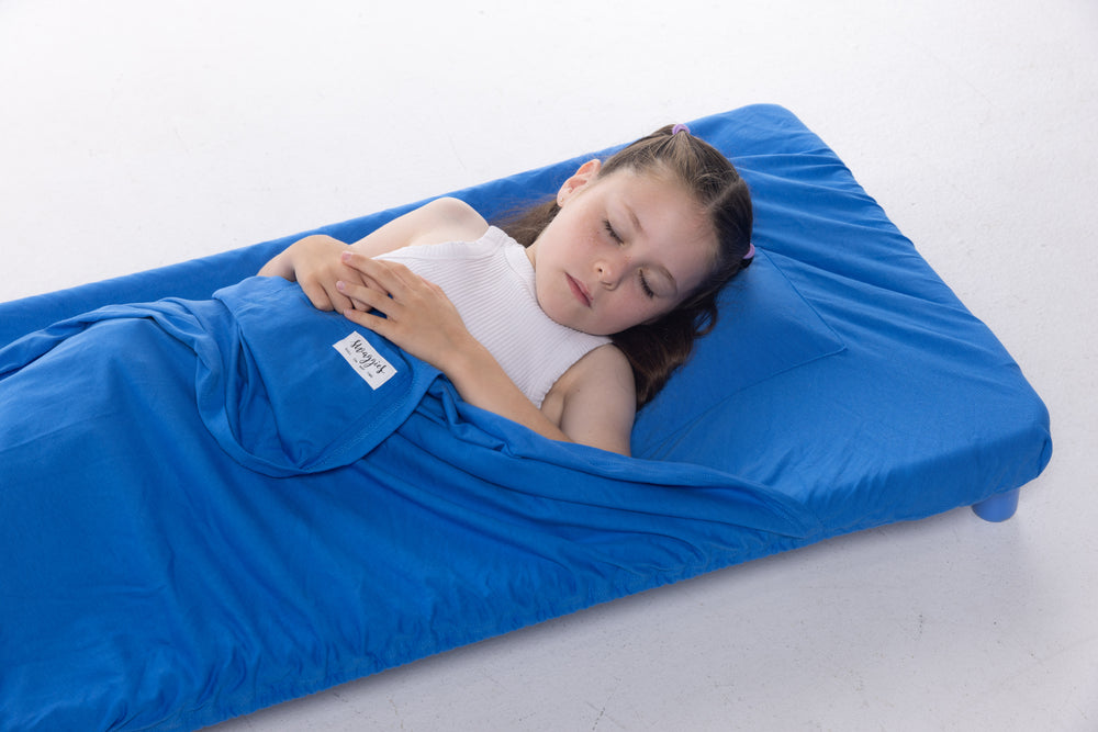 BRIGHT BLUE DAYCARE SHEET SET