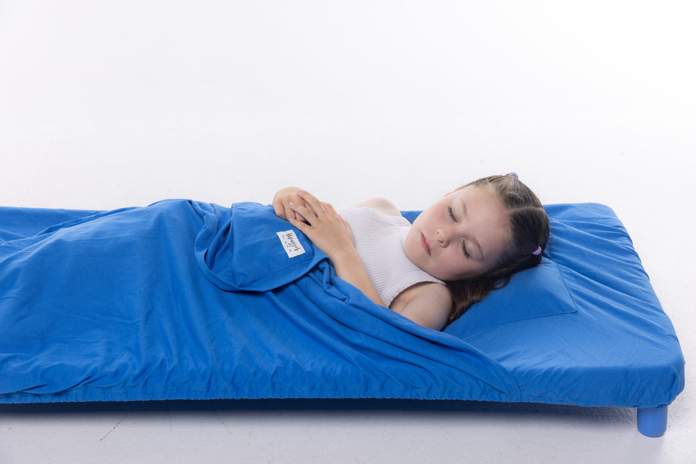 BRIGHT BLUE DAYCARE SHEET SET