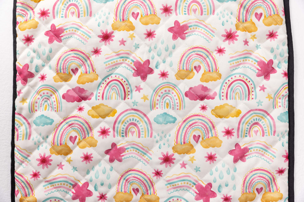 PRE ORDER DUE LATE FEB: RAINBOW SPARKLES DAYCARE BEDDING SWAGGIE