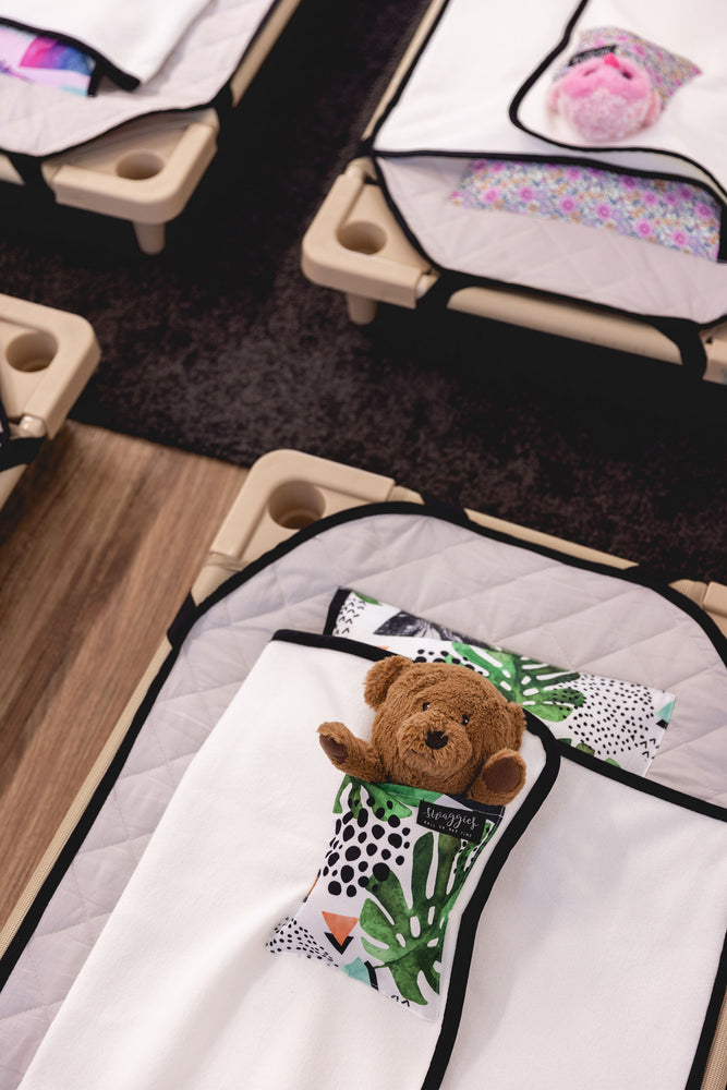 
            
                Load image into Gallery viewer, KOKO JUNGLE DAYCARE BEDDING SWAGGIE
            
        