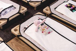 PRE ORDER DUE MID MAY: RAINBOW SPARKLES DAYCARE BEDDING SWAGGIE
