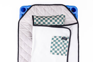PRE ORDER MID MAY - CHECKMATE DAYCARE BEDDING SWAGGIE