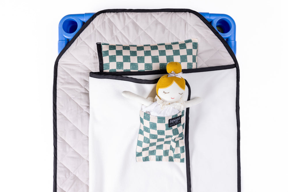 PRE ORDER MID MAY - CHECKMATE DAYCARE BEDDING SWAGGIE