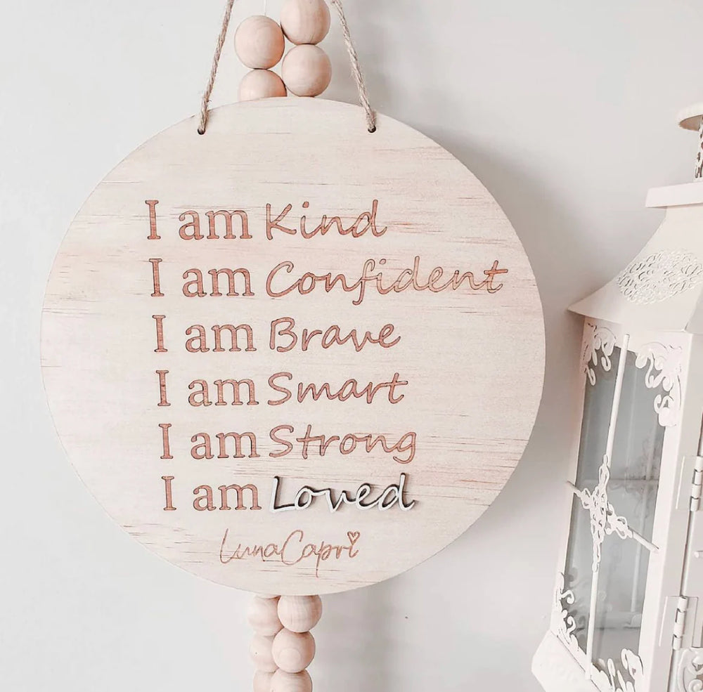 Luna's Mantra Affirmation Plaque