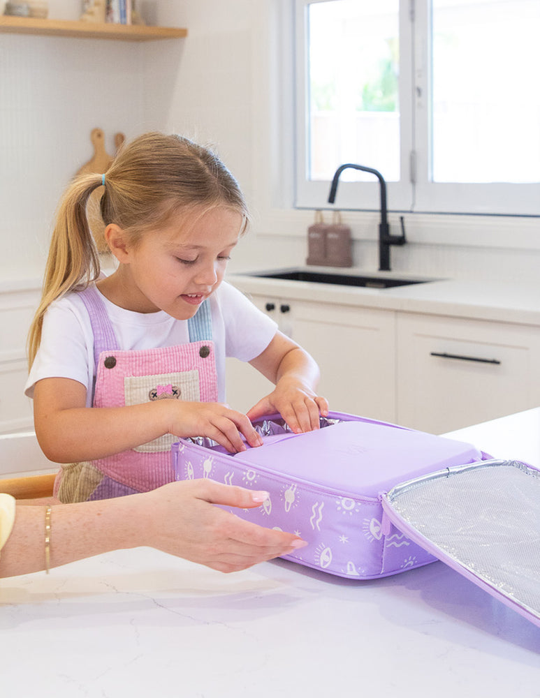 MONTIICO LARGE INSULATED LUNCH BAGS- COSMIC BLOOM