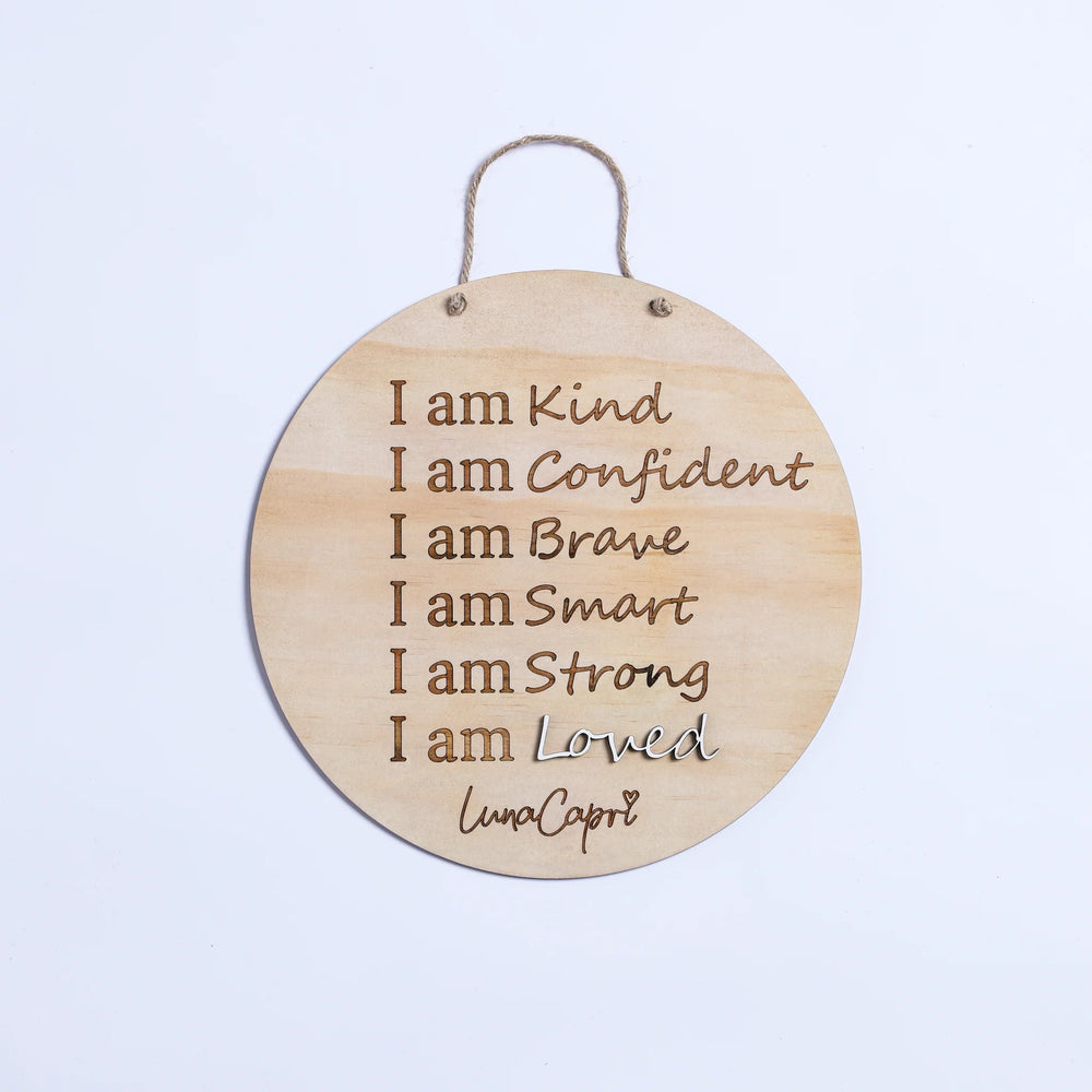 Luna's Mantra Affirmation Plaque