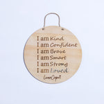 Luna's Mantra Affirmation Plaque