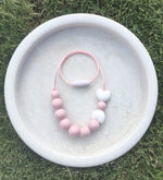 Pink silicone necklace from Little Woods